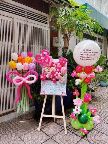 Bảng hoa bóng bay theo chủ đề giá rẻ