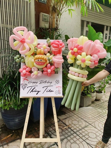 Bảng hoa bong bóng sinh nhật tại Hà Nội