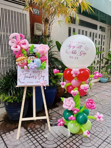 Bảng hoa bóng sinh nhật tại Hà Đông
