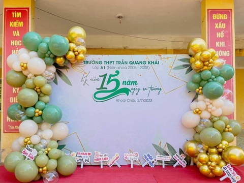 Banner kỷ niệm 20 năm ngày ra trường