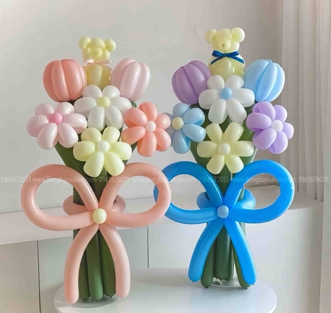 Bó Hoa Bóng Bay Đẹp Tại Hà Nội Mẫu 1