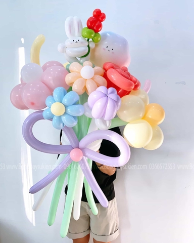 Bó Hoa Bóng Bay Nghệ Thuật Tại Cầu Giấy Đẹp