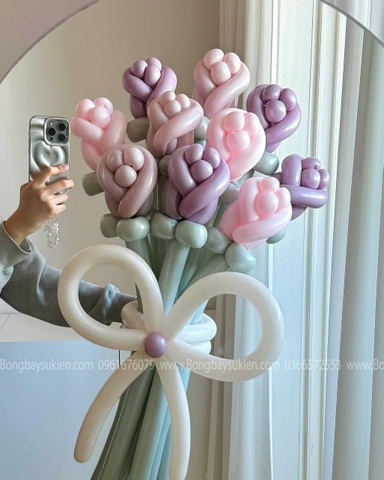 Bó Hoa Bóng Bay Quà Sinh Nhật Cho Bạn Gái