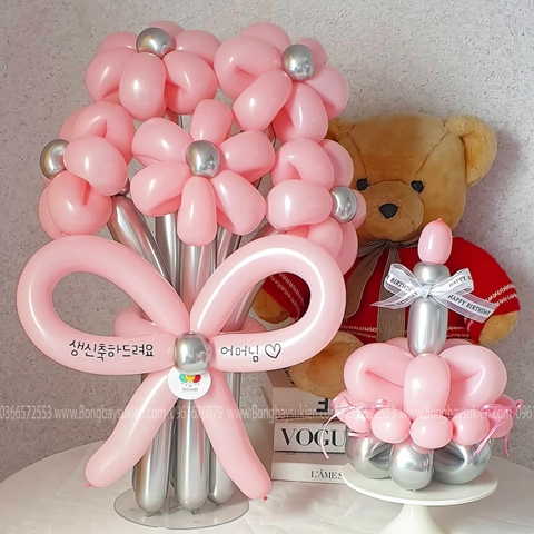 Bó Hoa Bóng Bay Quà Sinh Nhật Cho Con Gái Ý Nghĩa