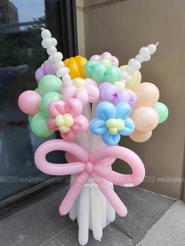 Bó Hoa Bóng Bay Quà Tặng Mẹ Sinh Nhật