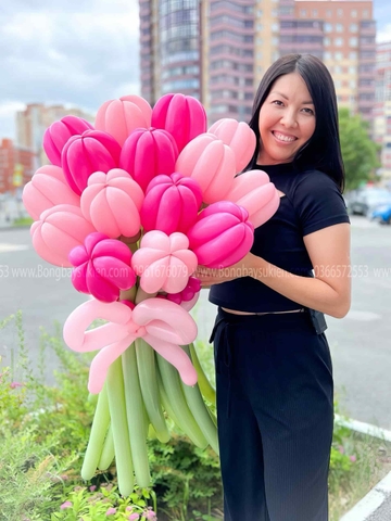 Bó Hoa Bóng Bay Sang Trọng Tại Hà Nội 2