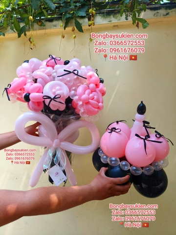 Bó Hoa Bóng Bay Sinh Nhật Hà Nội Mẫu 1