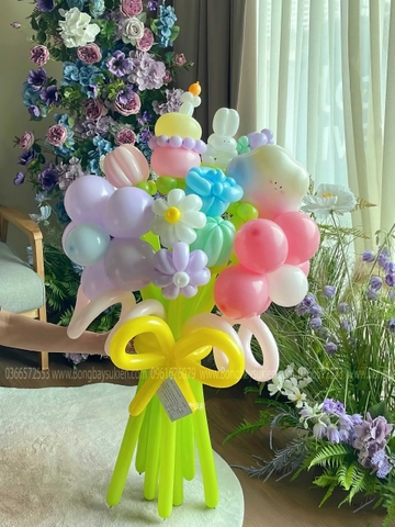 BÓ HOA BÓNG BAY TẶNG QUÀ SINH NHẬT ĐẸP