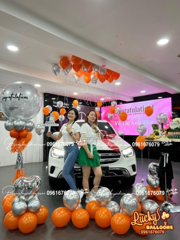 Dịch Vụ Bóng Bay Bàn Giao Xe Cao Cấp Mercedes Hà Nội