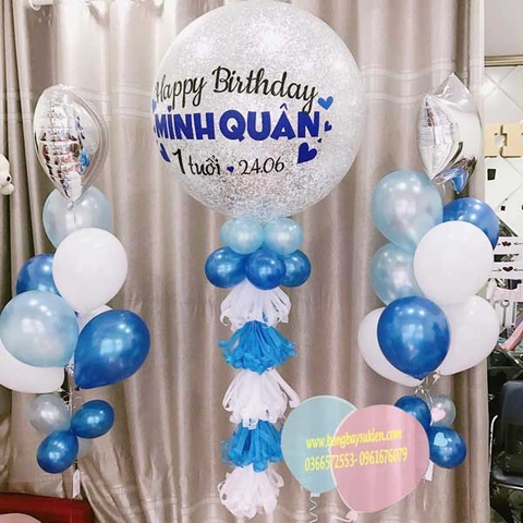 Bóng Bay JumBo Trang Trí Sinh Nhật Bé Trai