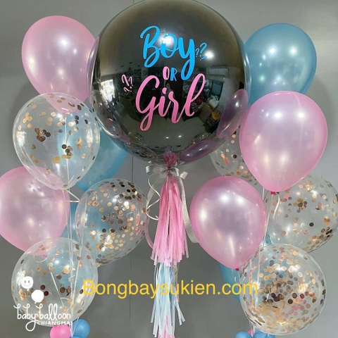 Bóng bay jumbo đoán giới tính bé trai hay gái