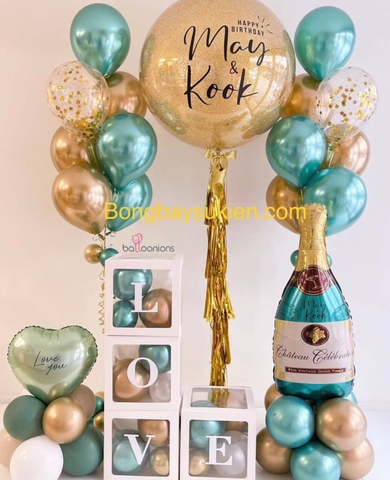 Bóng bay jumbo trang trí sinh nhật bạn trai