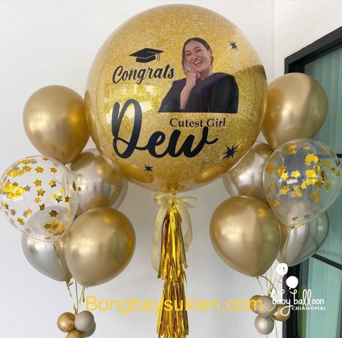 Bóng bay jumbo trang trí sinh nhật sếp nữ