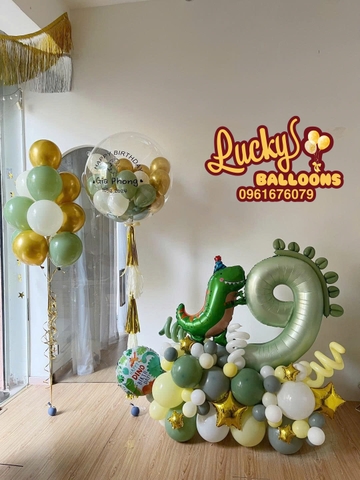 Bóng Bay Khủng Long Sinh Nhật Bé Trai Hà Nội