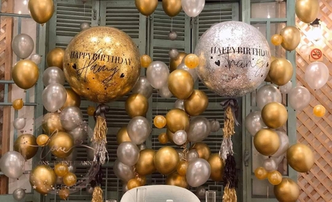 Set bóng bay trang trí sinh nhật người lớn