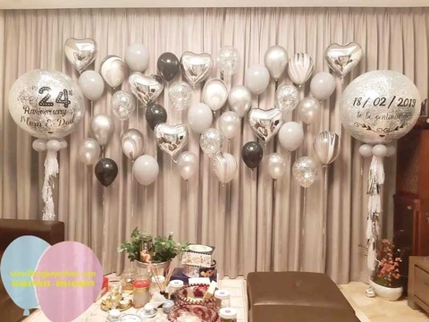 Trang trí kỷ niệm ngày cưới bằng bóng bay Cực Đẹp tại Hà Nội