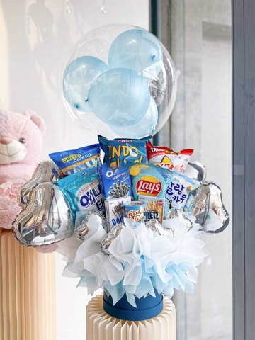 Bóng Bay Quà Tặng Sinh Nhật Giỏ Quà Bánh Kẹo