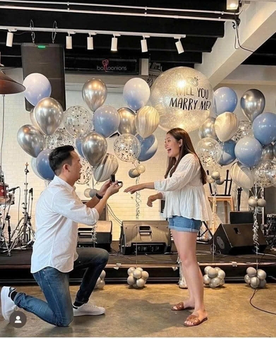 Bóng Bay Trang Trí Cầu Hôn Lãng Mạn Hà Nội