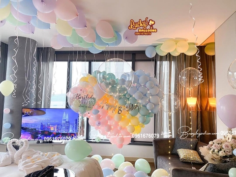 Bóng Bay Trang Trí Cầu Hôn Tại Khách Sạn