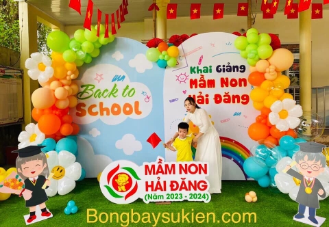 Bóng Bay Trang Trí Khai Giảng Trường Mầm Non