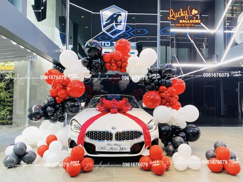 Bóng Bay Trang Trí Lễ Bàn Giao Xe BMW 3
