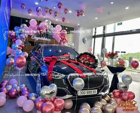 Bóng Bay Trang Trí Lễ Bàn Giao Xe Mercedes 2