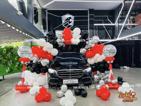 Bóng Bay Trang Trí Lễ Bàn Giao Xe Mercedes 5