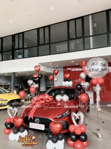 Bóng Bay Trang Trí Lễ Bàn Giao Xe Trọn Gói 1