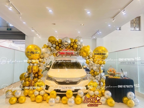 Bóng Bay Trang Trí Lễ Giao Xe Hyundai