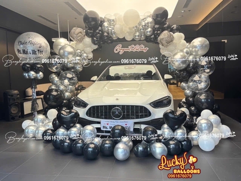 Bóng Bay Trang Trí Lễ Giao Xe Mercedes 8
