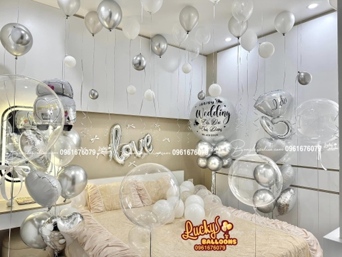 Bóng Bay Trang Trí Phòng Cưới 6