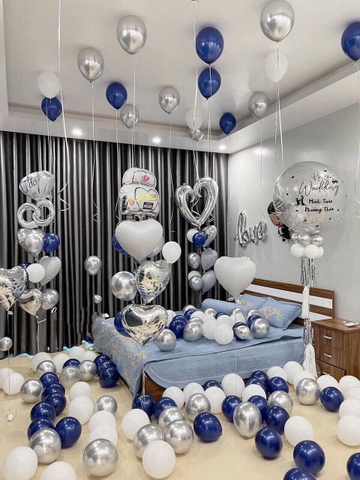 Bóng Bay Trang Trí Phòng Cưới Đẹp Đơn Giản 1