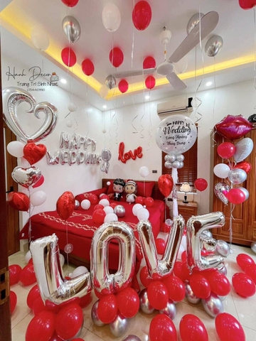 Bóng Bay Trang Trí Phòng Cưới Đẹp Hoàn Kiếm