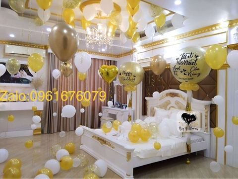 Bóng bay trang trí phòng cưới đẹp tại Hà Nội