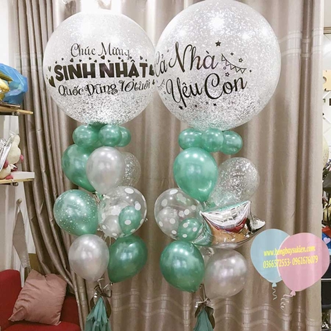 Bóng bay trang trí sinh nhật cho bé trai
