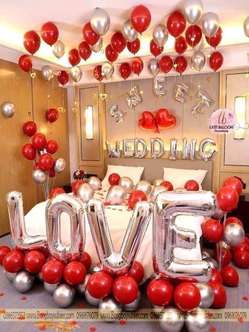 Bóng Bay Trang Trí Phòng Cưới Đẹp, Chuyên Nghiệp Tại Hà Nội