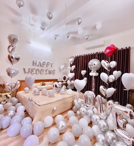 Bóng Bay Trang Trí Phòng Cưới Yên Nghĩa