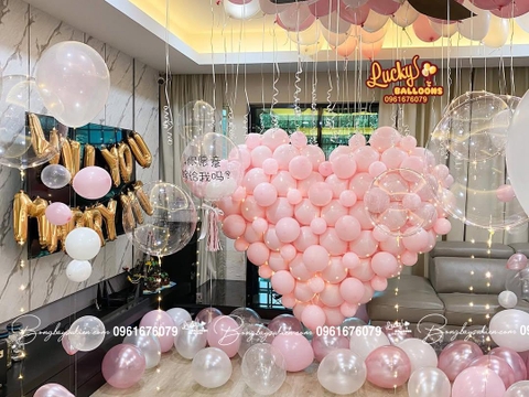 Bóng Bay Trang Trí Phòng Tỏ Tình Cầu Hôn