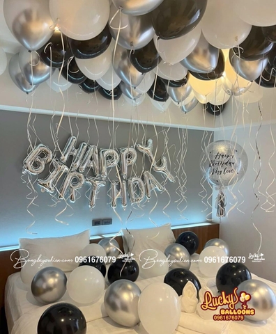 Bóng Bay Trang Trí Sinh Nhật Lãng Mạn Cho Vợ