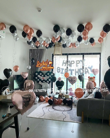 Bóng Bay Trang Trí Sinh Nhật Lãng Mạn Cho Vợ
