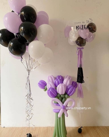 Bóng Bay Trang Trí Sinh Nhật Sang Trọng 21
