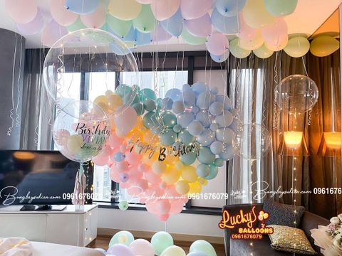 Bóng Bay Trang Trí Sinh Nhật Tại Nhà Tặng Bạn Gái