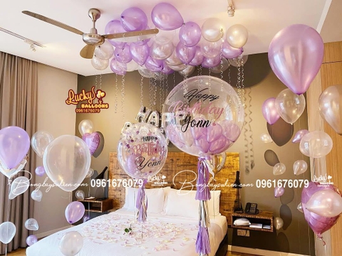 Bóng Bay Trang Trí Sinh Nhật Vợ Tại Nhà