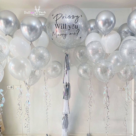 Bóng Bay Trang Trí Tiệc Cầu Hôn Cầu Giấy