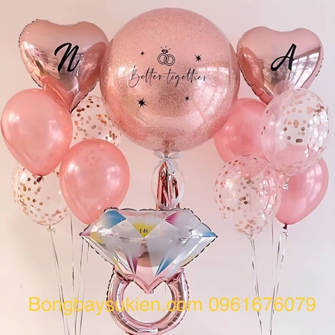 Bóng Bay Trang Trí Tiệc Cầu Hôn Lãng Mạn Tại Từ Liêm