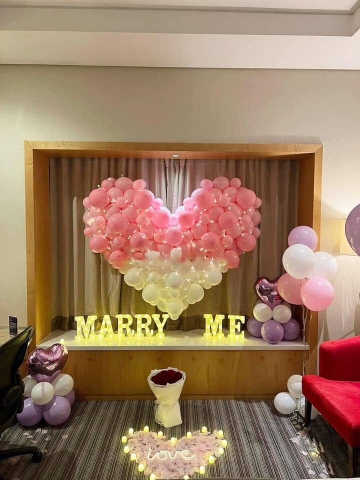 Bóng Bay Trang Trí Tiệc Cầu Hôn Thanh Trì