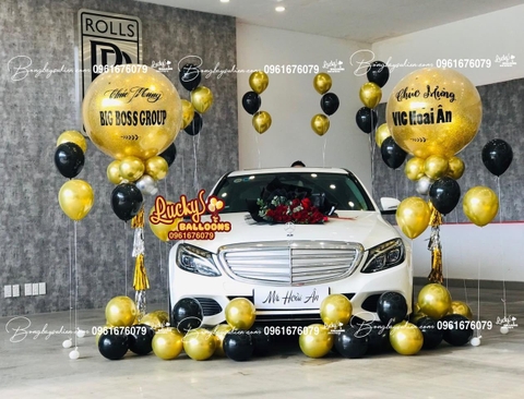 Bóng Bay Trang Trí Xe Ô Tô Mercedes 3