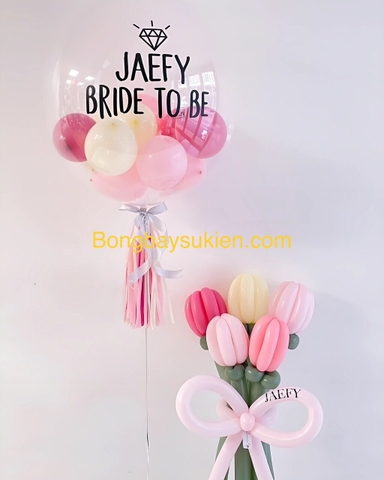 bride balloon bóng bay chia tay độc thân