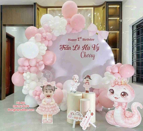 Dịch Vụ Trang Trí Thôi Nôi Bé Gái Hà Nội