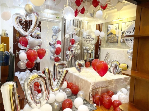 CÁCH TRANG TRÍ PHÒNG CƯỚI BẰNG BÓNG BAY 3